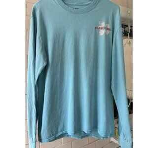 Sky Blue Trader Joe's Long-Sleeved T-shirt